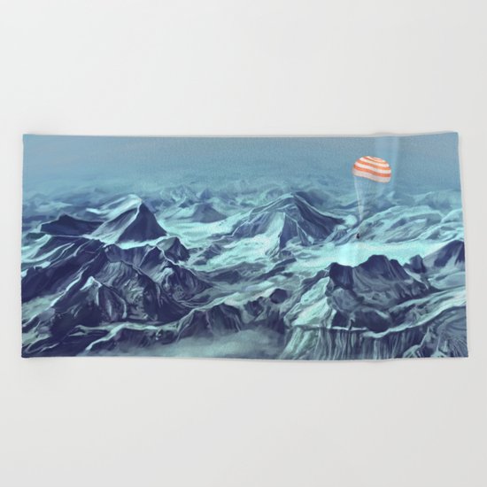 astronaut returns Beach Towel