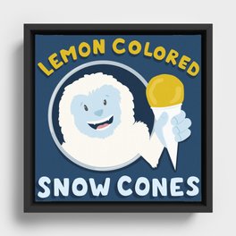 Snowcones Framed Canvas