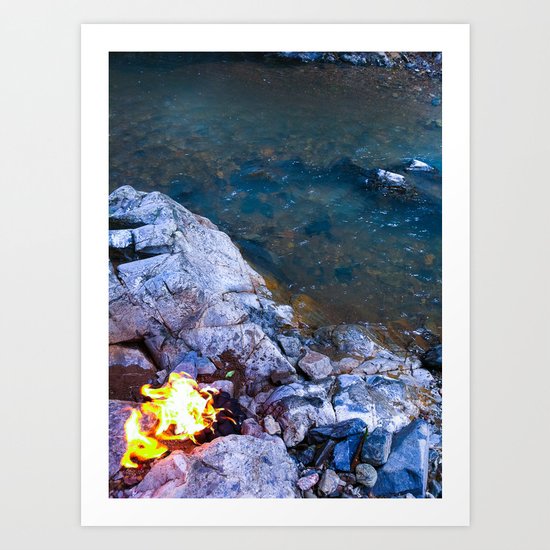 fire and water Art Print