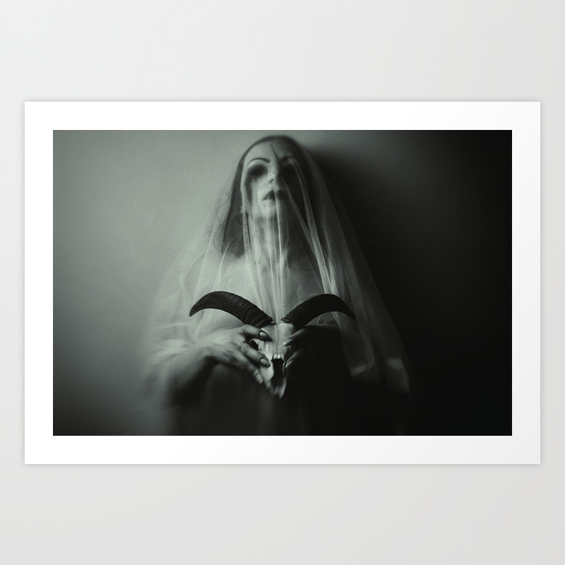 Mistress Of Death Art Print By Artofinvi Society6
