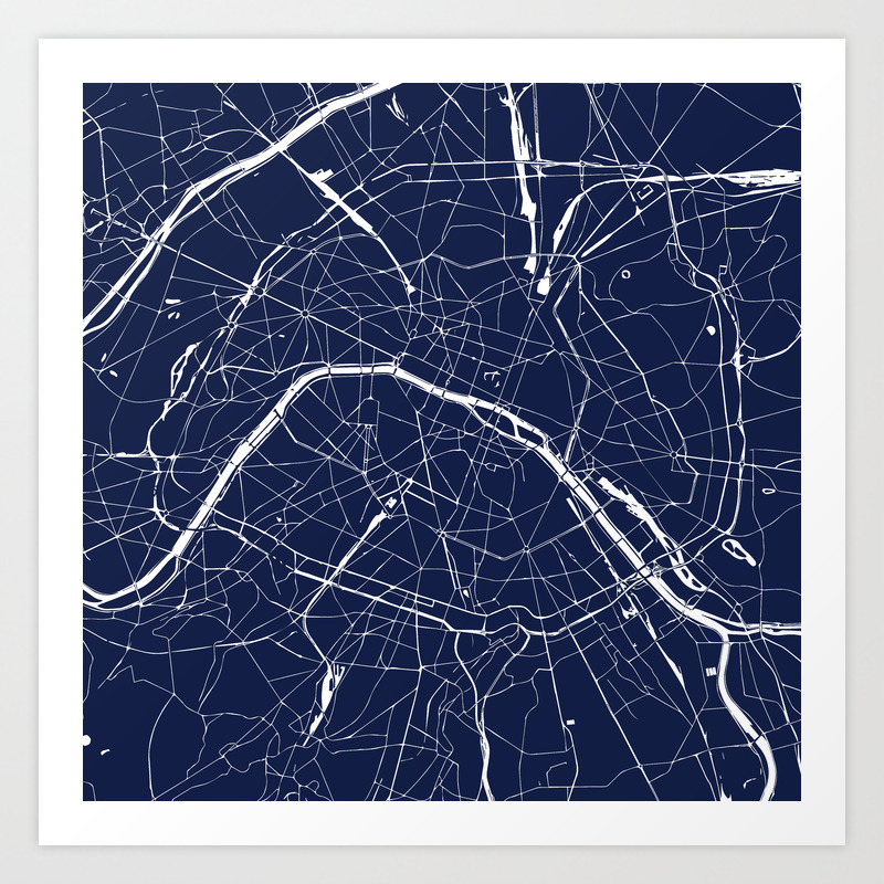 Paris France Minimal Street Map Navy Blue And White Reverse Art Print By Mapmaker Society6 Paris France Minimal Street Map Navy Blue And White Reverse Art Print By Mapmaker Society6