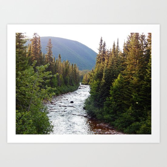 Mountain River Art Print