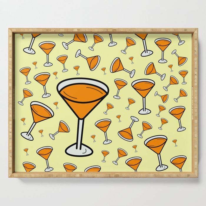 Cocktail texture Serving Tray