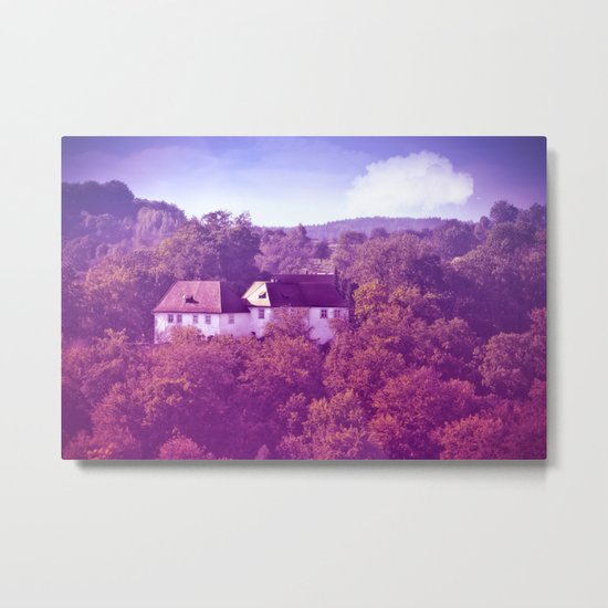 The castle behind the seven hills Metal Print