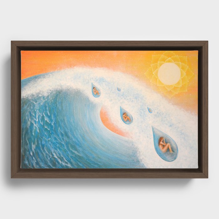 A Drop In The Ocean Framed Canvas
