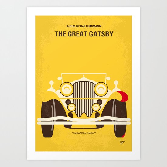 No206 My The Great Gatsby minimal movie poster Art Print