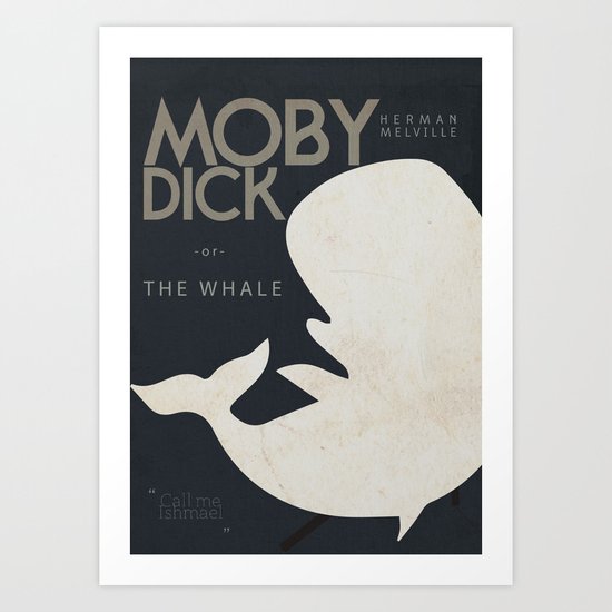 Moby Dick - Book Cover Alternative Art Print