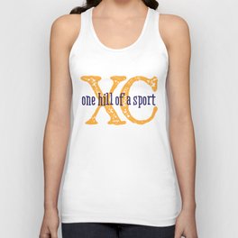 Purple & Gold XC: one hill of a course (cross country) Tank Top
