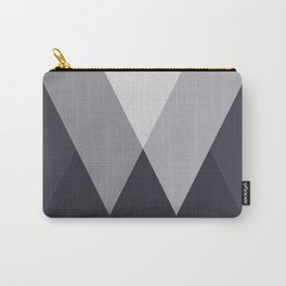 Sawtooth Inverted Blue Grey Carry-All Pouch