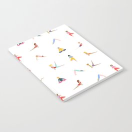 Women in yoga poses Notebook