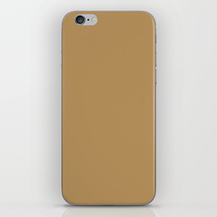 Dark Golden Brown Solid Color Pairs PPG Down to Earth PPG1091-6 - All One Single Shade Hue Colour iPhone Skin