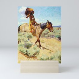 “The Chief” Western Art by W Herbert Dunton Mini Art Print