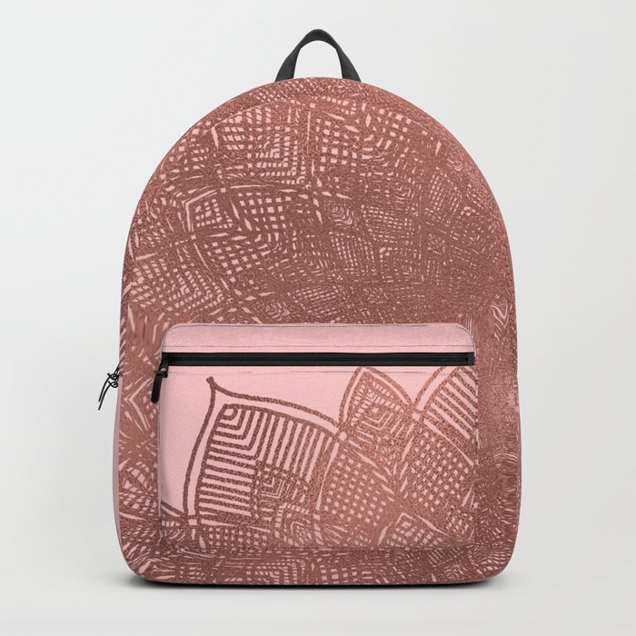 blush pink backpack purse