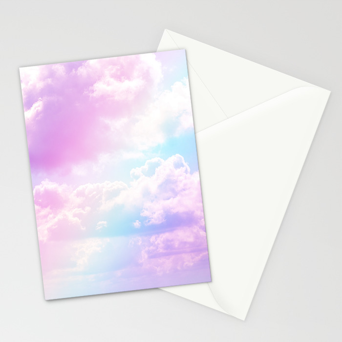 Pastel Rainbow Aesthetic Stationery Cards By The Thiiird Society6