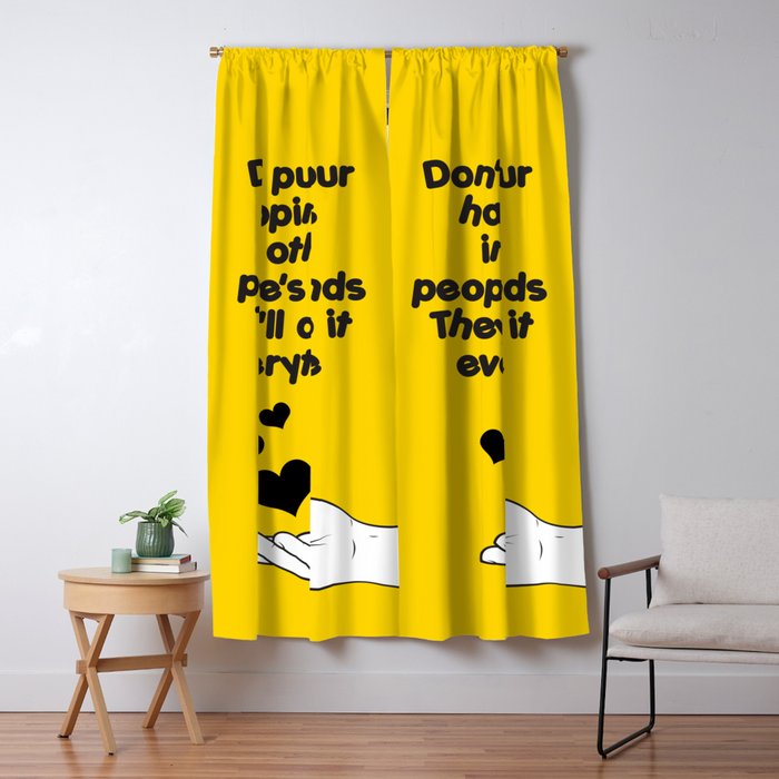Don T Put Your Happiness In Other People Blackout Curtain By Iaagd