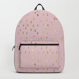 Rose gold pink Modern Art deco pattern Backpack