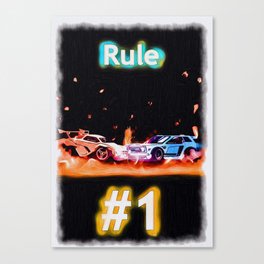 Rocket League Rule number 1 Canvas Print