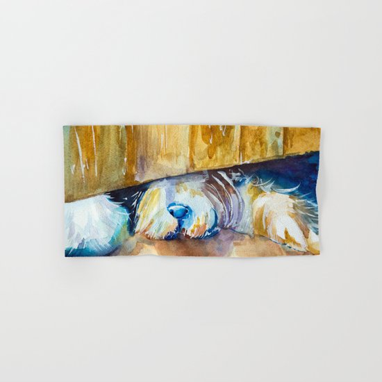 who is there? Hand & Bath Towel