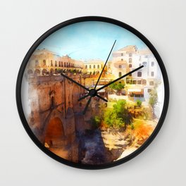 Ronda, Spain Wall Clock
