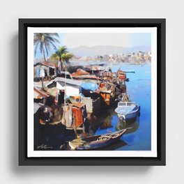 Downtown Cap Haitian Framed Canvas