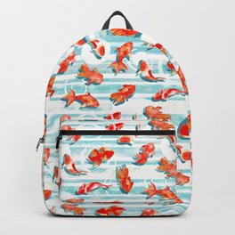 Watercolor Goldfish Backpack