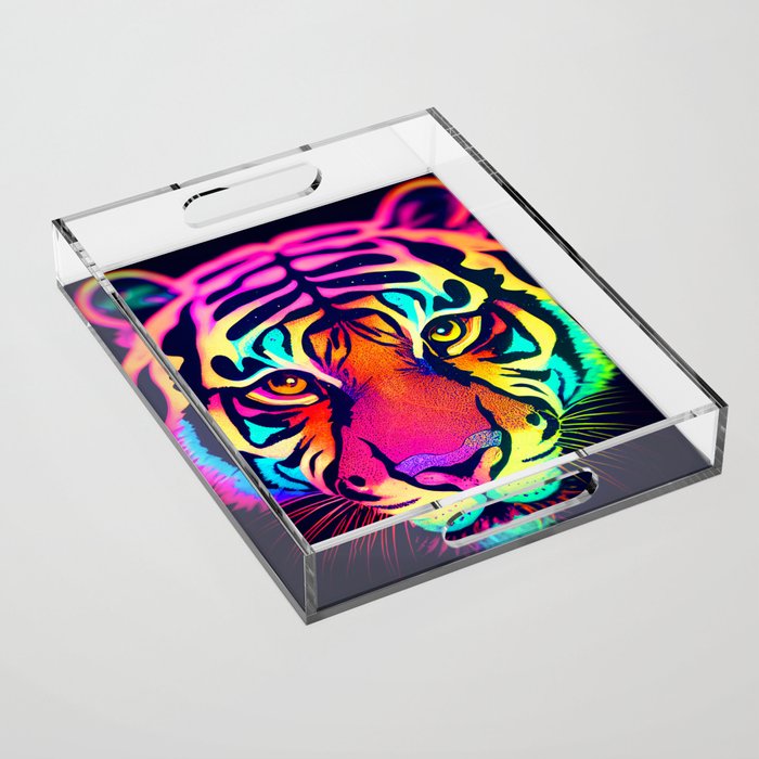 NEON TIGER Acrylic Tray