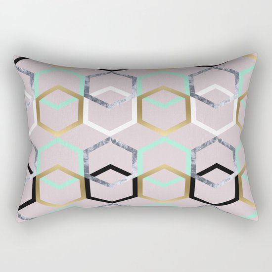 Textures and Interceptions Rectangular Pillow