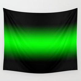 Thick Black Edges Lime Green Gradient Wall Tapestry