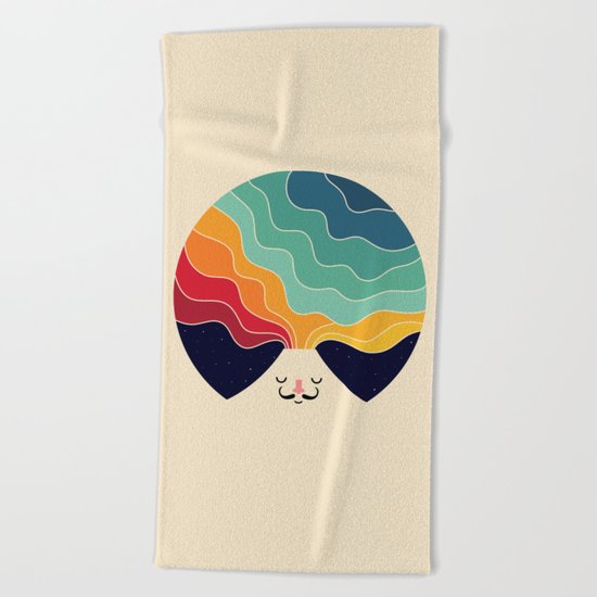 Keep Think Creative Beach Towel