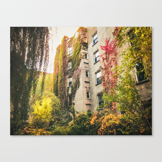 Autumn - New York City - East Village Garden Canvas Print