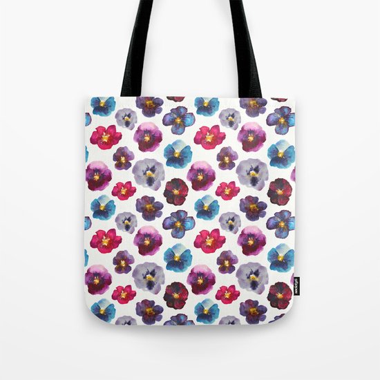 Watercolor violets Tote Bag