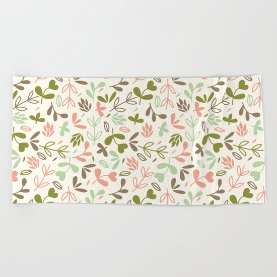 Colorful Lovely Pattern XIV Beach Towel