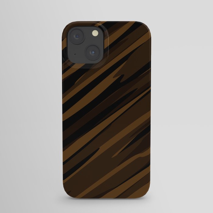 Brown Tiger Camo iPhone Case