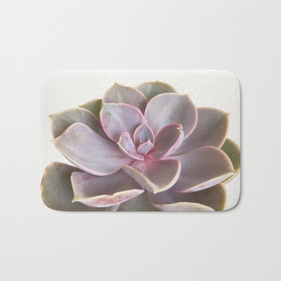Purple Succulent Bath Mat