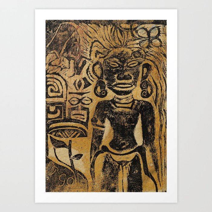 Tahitian Idol—the Goddess Hina (ca. 1894–1895) by Paul Gauguin Art Print
