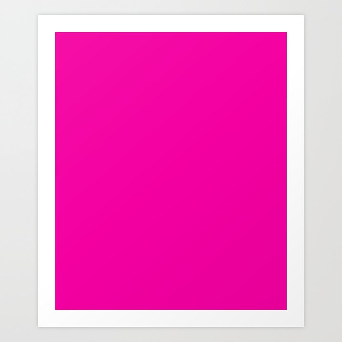 Fashion Fuchsia - solid color Art Print