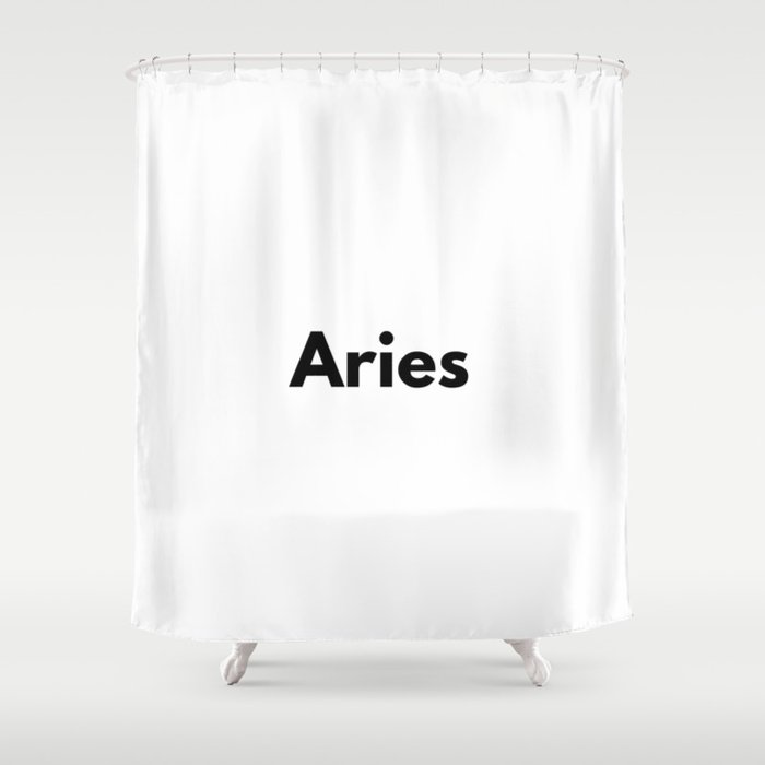 Aries, Aries Sign Shower Curtain