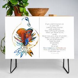 Your Happiness Celebrates Me - Comfort Grief Sympathy Art Credenza