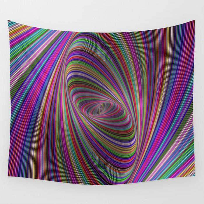 Psychedelic colors Wall Tapestry