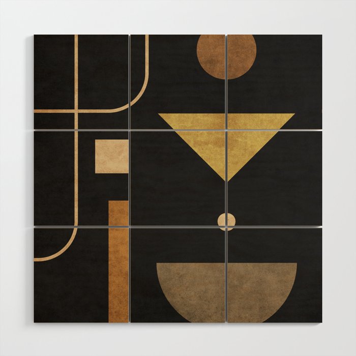 Subtle Opulence - Minimal Geometric Abstract 1 Wood Wall Art
