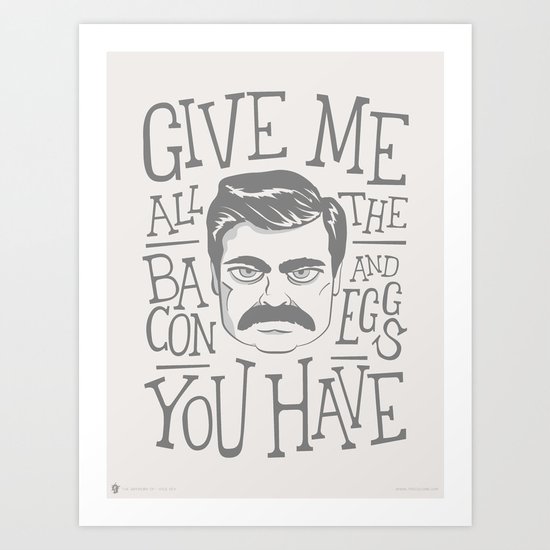 All The Bacon and Eggs Art Print