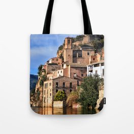 Spain Photography - Castell De Miravet In The Sunset Tote Bag