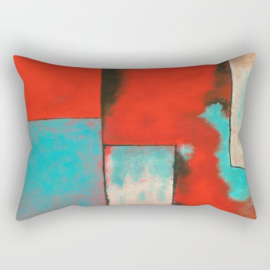 The Corners of My Mind, Abstract Painting Rectangular Pillow
