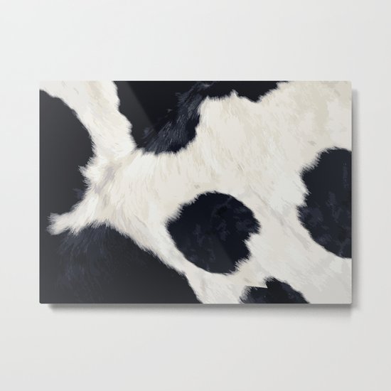 Cow Skin Metal Print