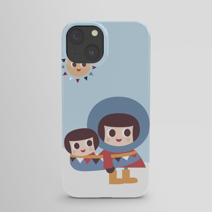 Eskymo and Baby iPhone Case