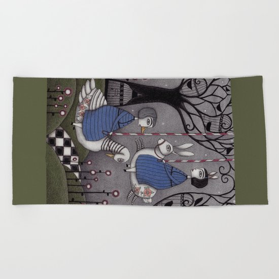 Merry-go-round Beach Towel
