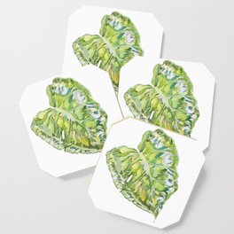 Watercolour Monstera Leaf Coaster