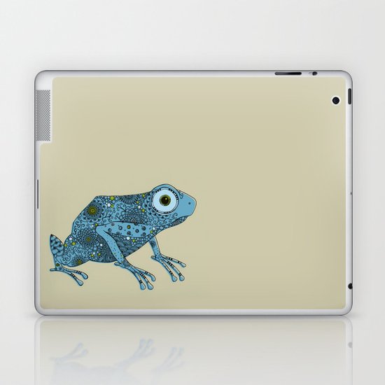 Little blue frog Laptop & iPad Skin