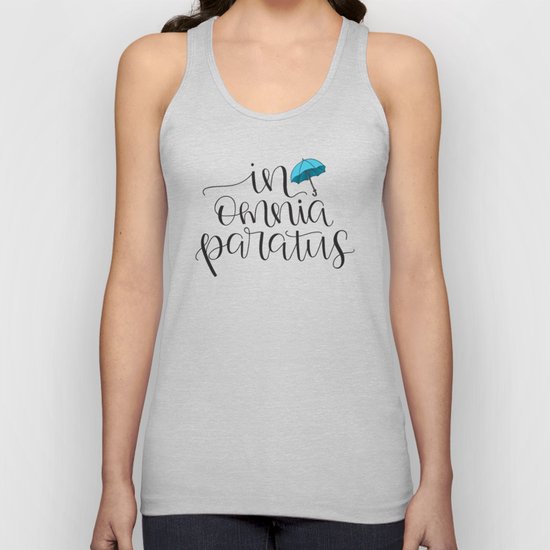 In Omnia Paratus Ready For Anything Gilmore Girls Quote Unisex Tank Top By Litteinklings Society6