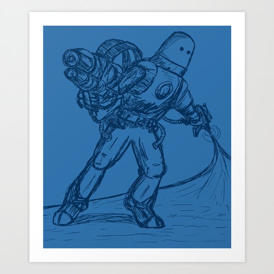 Mr. Freeze Art Print